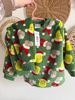 Shrek Kids Green Holiday Fleece Matching Set